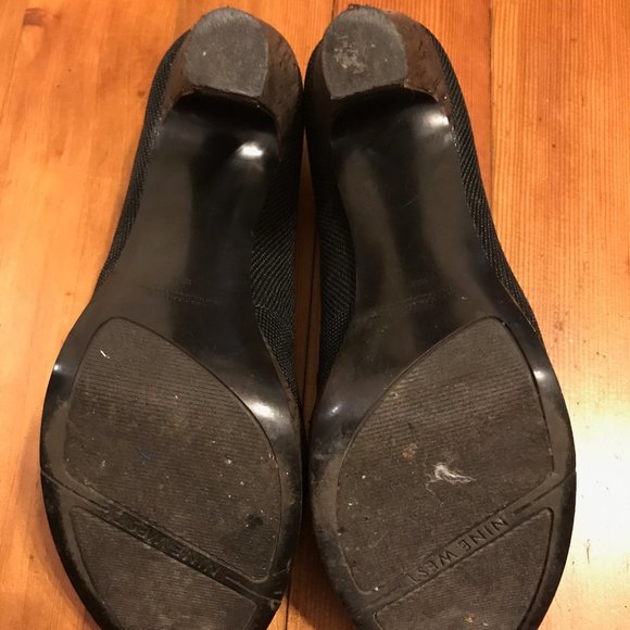 Nine West Black Cork Heels 10M - Picture 8 of 8